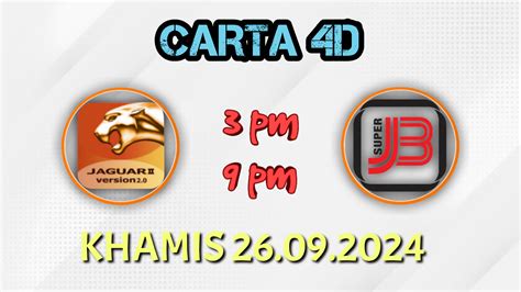 4d j3 3pm|Carta 4d Official .